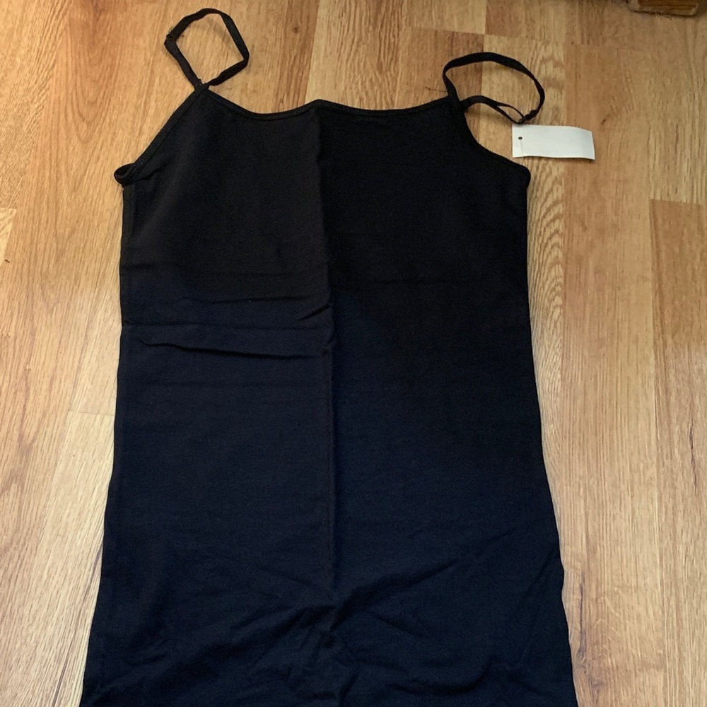 Black Spaghetti Strap Cami with Built in Bra